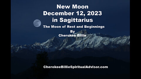 New Moon December 12, 2023 in Sagittarius