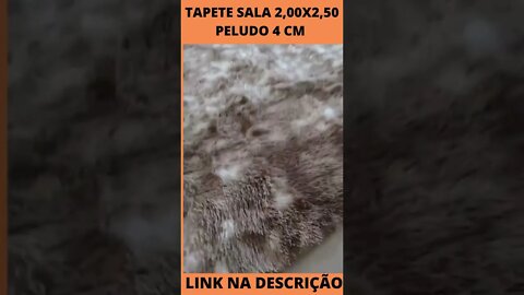 Tapete Sala 2,00x2,50 Peludo 4 Cm De Altura Shaggy Promoção