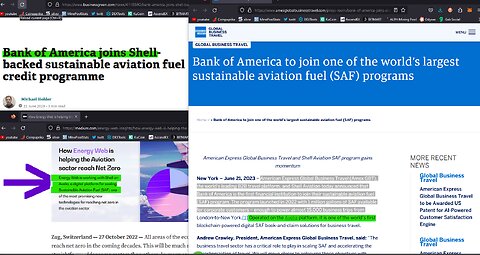 Bank of America joins #shell backed sustainable aviation fuel credit program #energywebtoken #saf