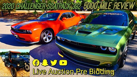 2020 Challenger Scat Pack SRT Review 5000 Miles, Live Auction Pre Bidding Copart