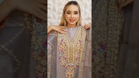 Sudden discount Live with Pakistani chiffon collections Order link👇Blue bell attire 01617-878360