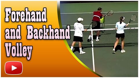 Tennis Forehand and Backhand Volley - Coach Dick Gould