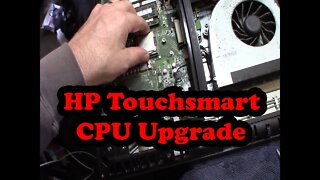 HP Touchsmart 610 CPU Upgrade Disassembly And Maintenance All In One Test bench computer