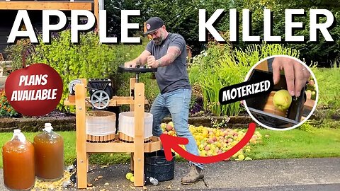 This Thing Destroys Apples || Making An Apple Press and Grinder