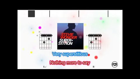 Stevie Wonder - Superstition - (Chords & Lyrics like a Karaoke)