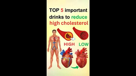 Top 5 important drinks to reduce high cholesterol #healthytips #dyk