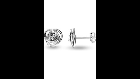 LeCalla Flaunt 925 Sterling Silver Stud Earrings Diamond Studs Earrings for Women and Girls (G-...