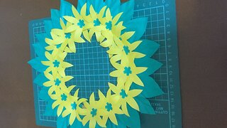 Paper wall hanging. How to make paper flowers wall hanging at home