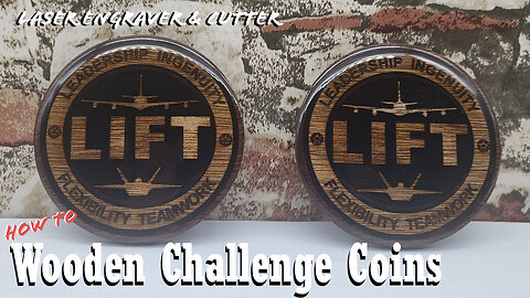 Laser Engraver & Cutter: Wooden Challenge Coins - Step-by-Step Tutorial!