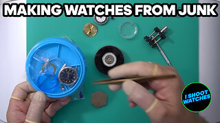 Retrofitting Movements, Dials, Hands, and Cases to Make Watches from Spare Parts