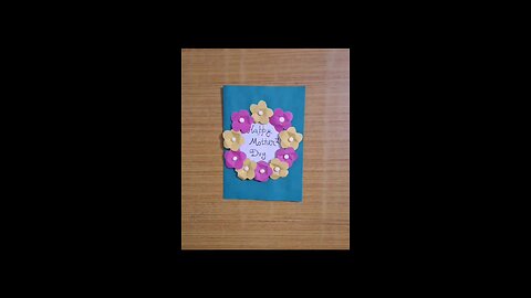 Very Easy and Beautiful Mother's day card idea💙#art #craft #diy #drawing #painting #rumble