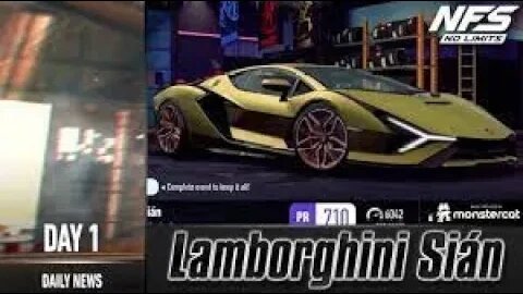 Need For Speed No Limits - Lamborghini Sian | Precipice Of Power (Day 1)#nfsnl #foryou #like #uae.