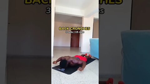 Back workout for beginners at home 🔥