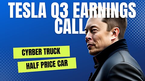 Tesla Q3 earning call