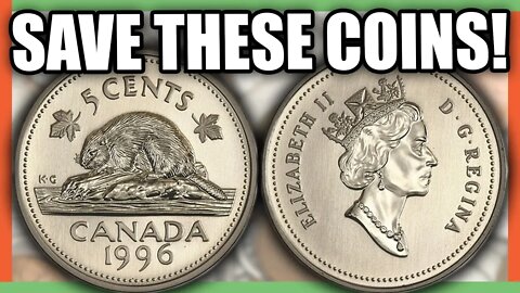 5 CANADIAN NICKELS TO SAVE - LOW MINTAGE COINS FROM CANADA