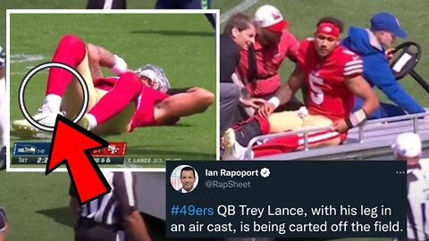 Trey Lance Carted Off Field With SERIOUS Leg Injury! | Jimmy Garoppolo At QB Again For 49ers