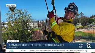 Community rallies for firefighter battling cancer
