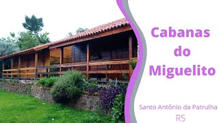 Cabanas da Pousada do Miguelito em Santo Antônio da Patrulha/RS #cabanas #ferias #viajem
