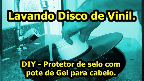 Como eu lavei meu disco de Vinil; DIY Protetor de selo caseiro.