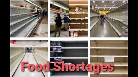 Food shortages don't let this scare you buy I hope you got prepared 😉