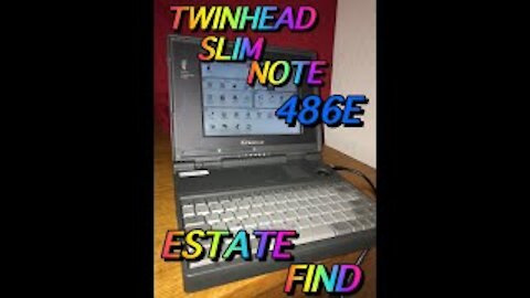 THE TWIN HEAD SLIM NOTE-486E LAPTOP NICE ESTATE SALE FIND WILL IT WORK