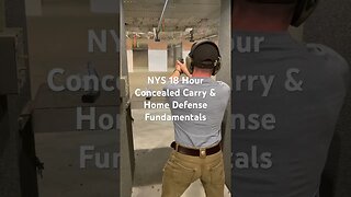 Qualification round for our NYS 18 Hour Concealed Carry & Home Defense Fundamentals Class.