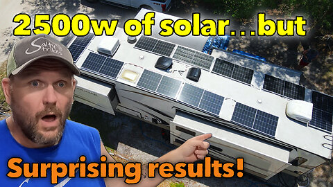 How much solar power do we really get with our 2500 watt RV solar? #rvliving