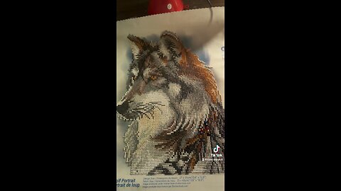 Diamond art painting wolf