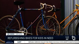 Non-profit refurbishing bikes for children in need