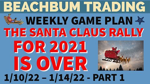 The Santa Claus Rally for 2021 Is Over | [Weekly Trading Game Plan] for 1/10 – 1/14/2022 | Part 1
