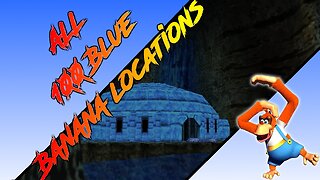 Donkey Kong 64 - Crystal Caves - Lanky Kong - All 100 Blue Banana Locations