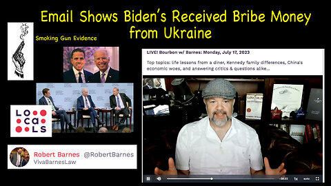 Email Shows Joe Biden Received Bribe Money from Ukraine Through Hunter