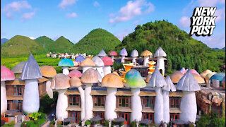 Trippy mushroom-themed resort is fit for a 'fungi'