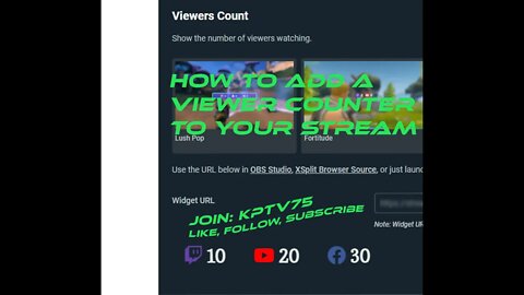How To Add A Viewer Counter To Your Stream