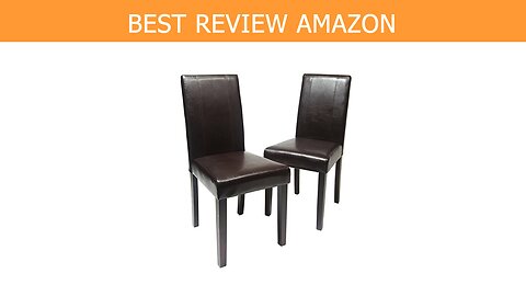 Roundhill Furniture Leatherette Padded Parson Review