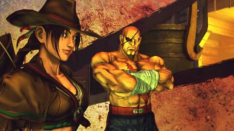 Street Fighter X Tekken: Julia (Alternate Costume) & Sagat vs Sagat & Christie - 1440p No Commentary