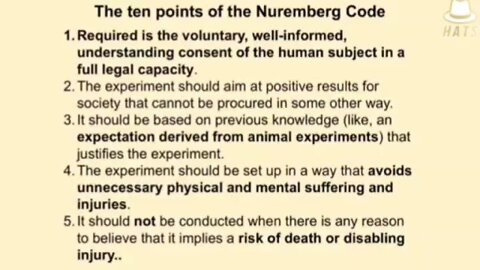 Dr. John Bergman explains the 10 codes that make up the Nuremberg Code