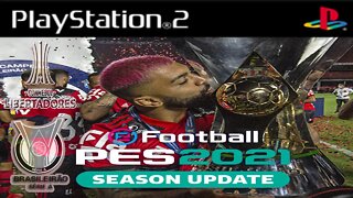 NOVO ! PES 2021 PS2 GAMEPLAY BRASILEIRÃO SÉRIE A e B + NOVA LIBERTADORES OFICIAL