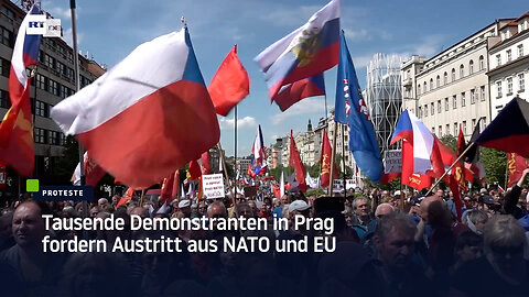 Tausende Demonstranten in Prag fordern Austritt aus NATO und EU