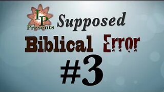 Tyre & Sidon Blunder? - Biblical Error #3