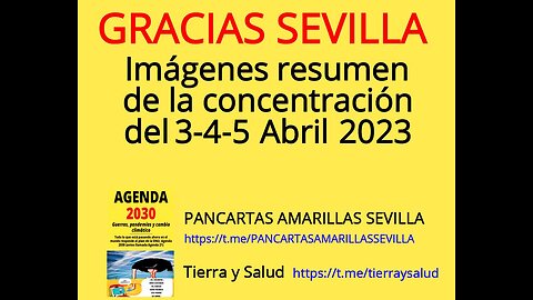 9) PANCARTAS AMARILLAS SEVILLA LOS DÍAS 3-4 Y 5 DE ABRIL 2023