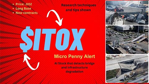 A mico penny worth watching $ITOX. Bridge and Infrastructure AI monitoring