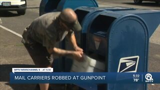 Mail carriers targeted in armed robberies, postal service looking to ID suspects