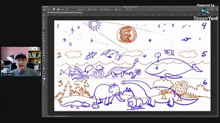 Cartooning Lesson LIVE with Dan Lietha! Drawing the SIX Days of Creation