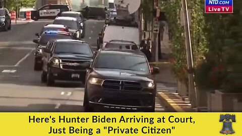 Here's Hunter Biden Arriving at Court, Just Being a "Private Citizen"