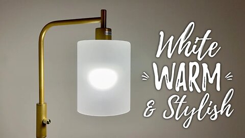 White & Warm Light Floor Lamp