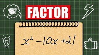 Factoring a polynomial with a negative x term