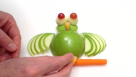 DIY: How to create an owl using an apple