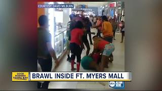 Florida mall brawl caught on video