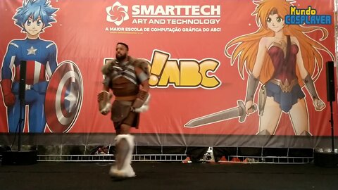 M'Baku de Pantera Negra no Concurso Cosplay do Up!ABC 2019